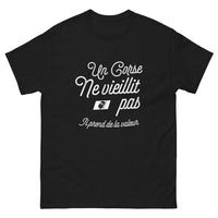 Thumbnail for T-shirt Corse noir - Laissez le temps prendre de la valeur