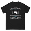 T-shirt Bretagne noir - J'ai peut-être l'air de t'écouter