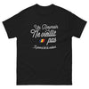 T-shirt Roumain noir - Un Roumain ne vieillit pas, il prend de la valeur