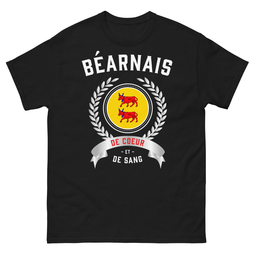 T-shirt Béarnais noir - Célébration humoristique du Béarn