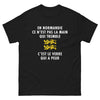 T-shirt Normandie noir - Ce n'est pas le verre qui tremble