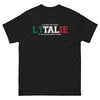 T-shirt Italie noir - Je supporte deux équipes : l'Italie et celle qui joue contre la France