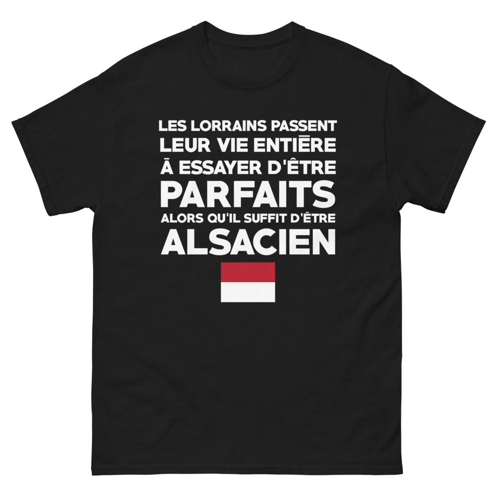 T-shirt Alsace noir - Les Lorrains leur vie entière