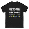 T-shirt Drôme noir - Le Parfait Ardéchois humoristique