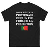 T-shirt Portugal noir - Frôler la perfection avec humour