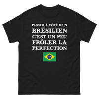 Thumbnail for T-shirt Brésilien noir - Froler la perfection avec humour