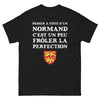 T-shirt Normand noir - Passer à côté d'un Normand, c'est frôler la perfection