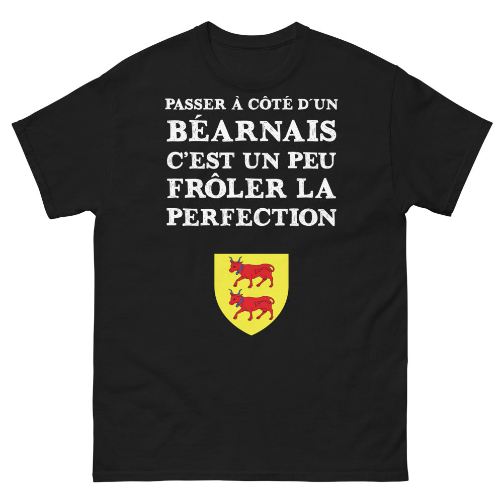 T-shirt Béarnais noir - Passer à côté d’un Béarnais, c’est un peu frôler la perfection