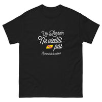 Thumbnail for T-shirt Lorraine noir - Un Lorrain ne vieillit pas