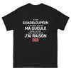 T-shirt Guadeloupe noir - Fier Défenseur de la Vérité