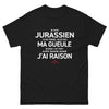 T-shirt Jurassien noir - Fier de ma vérité