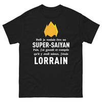 Thumbnail for T-shirt Lorrain noir - Petit, je voulais être un Super Saiyan