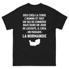 T-shirt Normandie noir - La Normandie, un coin de paradis