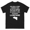 T-shirt Bretagne noir - Dieu créa la terre, un paradis