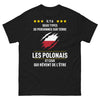T-shirt Pologne noir - Il y a deux types de personnes