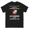 T-shirt Vendée noir - Deux types de personnes sur Terre
