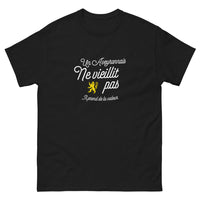Thumbnail for T-shirt Aveyronnais noir - Un Aveyronnais ne vieillit pas