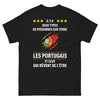 T-shirt Portugal noir - Les Portugais et ceux qui rêvent de l'être