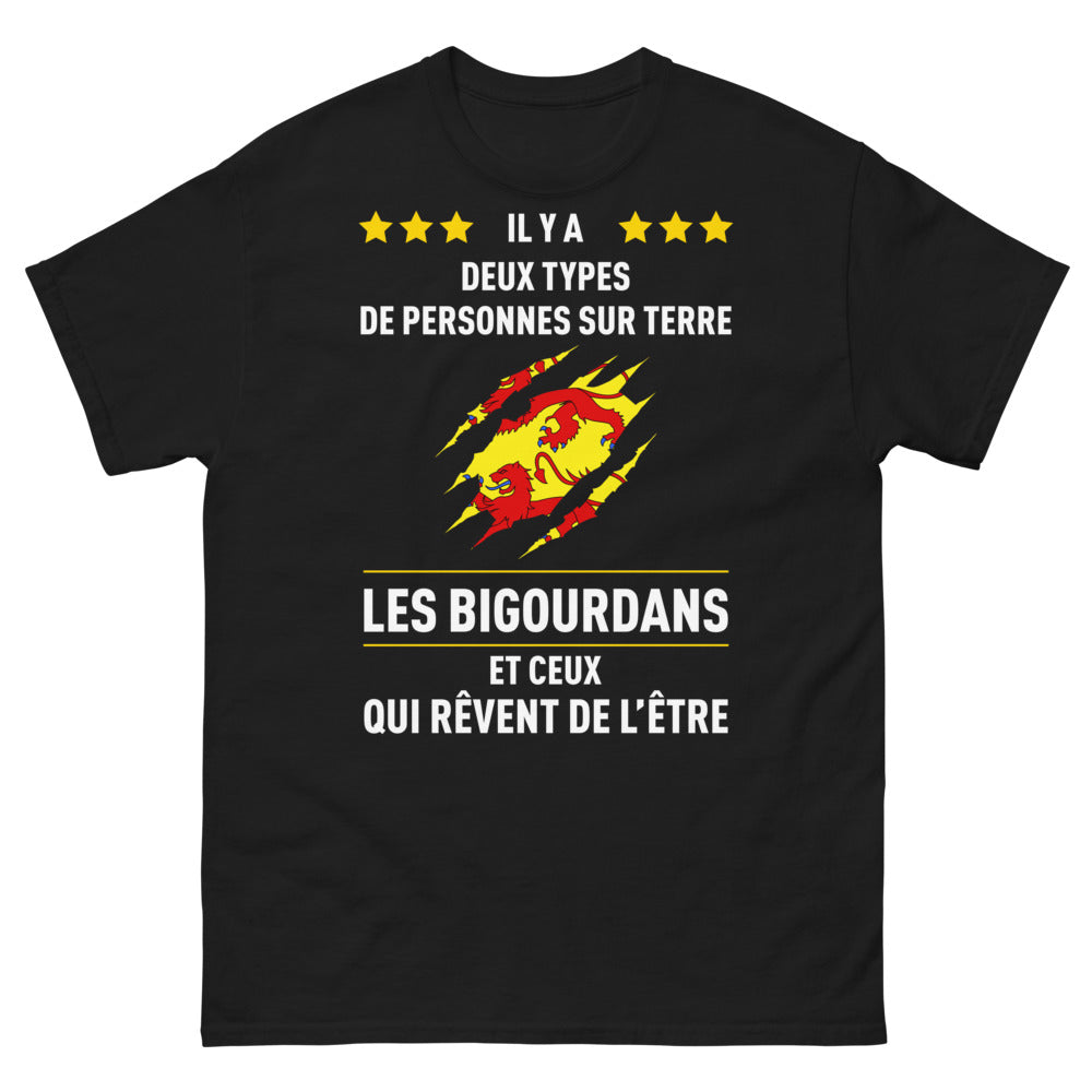 T-shirt Bigourdan noir - Les Bigourdans et ceux qui rêvent