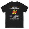 T-shirt Landais noir - Il y a deux types de personnes sur terre