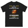 T-shirt Normands noir - Les deux types de personnes sur terre