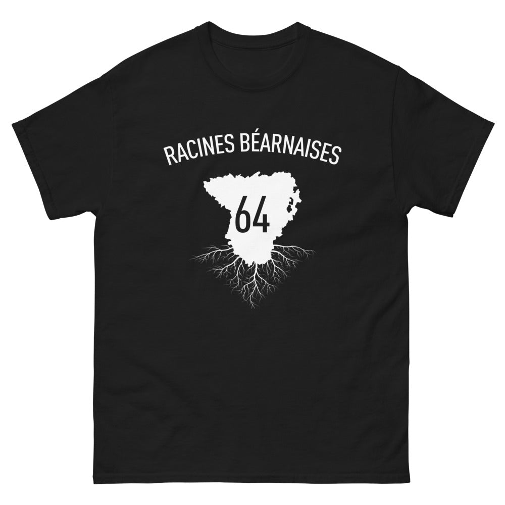 T-shirt Béarn noir - Racines béarnaises authentiques