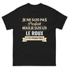 T-shirt roux noir - Je ne suis pas parfait mais je suis roux