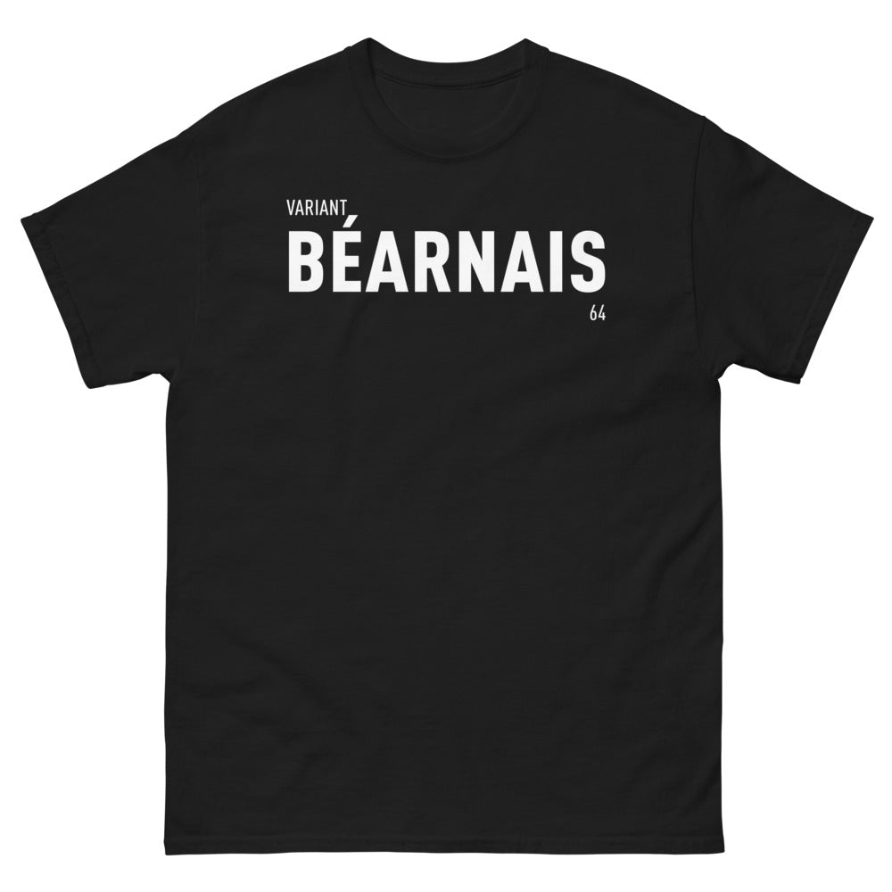 T-shirt Béarnais noir - Edition sombre, amour pour le Béarn