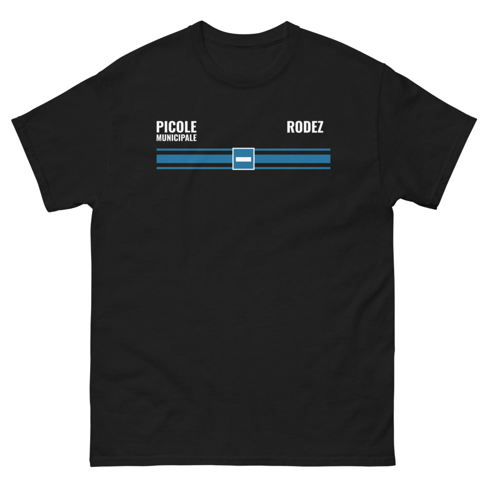 T-shirt Rodez noir - Picole Municipale design sombre