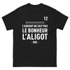 T-shirt Aveyron noir - L'argent ne fait pas le bonheur