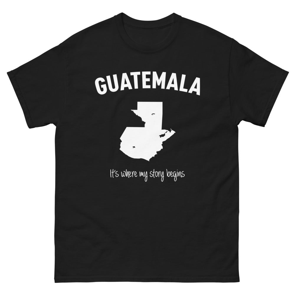 T-shirt Guatemala noir - It's Where My Story Begins