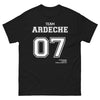 T-shirt Ardèche noir - Saucisson Apéro, style convivial