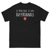 T-shirt Aveyron noir - Je m'en fous, je suis Aveyronnais