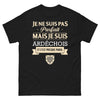 T-shirt Ardèche noir - Je ne suis pas parfait, mais presque