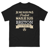 Thumbnail for T-shirt Bretagne noir - Je ne suis pas parfait, mais je suis Breton