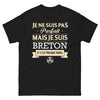 T-shirt Bretagne noir - Je ne suis pas parfait, mais je suis Breton