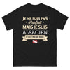 T-shirt Alsacien noir - Je ne suis pas parfait mais je suis Alsacien