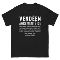 Thumbnail for T-shirt Vendée noir - Hommage en Patois et culture locale