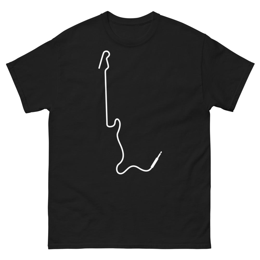 T-shirt Musique noir - Design cordes de guitare