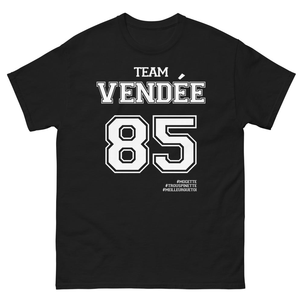 T-shirt Vendée noir - Team Vendée 85 Mogette Trouspinette