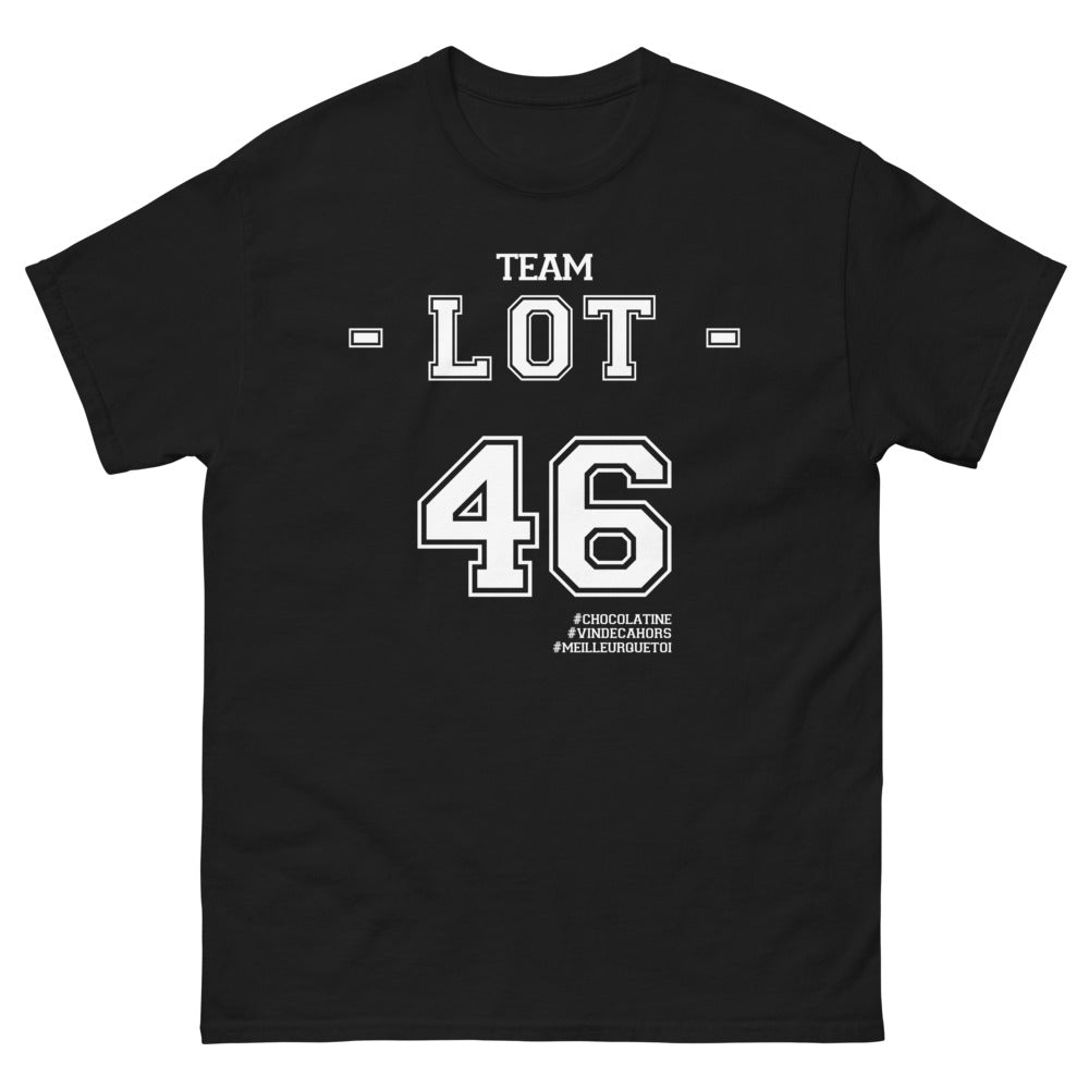T-shirt Lot 46 noir - Chocolatine de Cahors