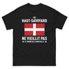 T-shirt Haute-Savoie noir - Un Haut-Savoyard ne vieillit pas