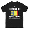 T-shirt Lozérien noir - L'âge ne compte pas, la bouteille si !