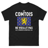 T-shirt Comtois noir - Un Comtois ne vieillit pas, il prend de la bouteille