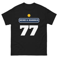 Thumbnail for T-shirt Seine-et-Marne noir - Fiers de nos racines