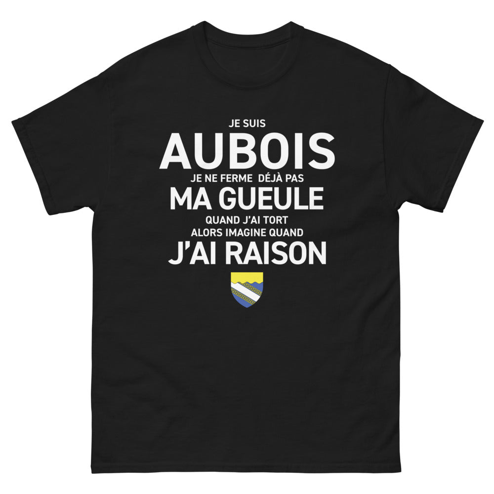 T-shirt Aube noir - Fier de s'exprimer avec humour