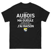 T-shirt Aube noir - Fier de s'exprimer avec humour