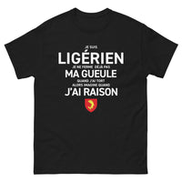 Thumbnail for T-shirt Ligérien noir - Je ne ferme pas ma gueule sombre