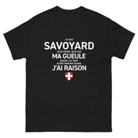 Thumbnail for T-shirt Savoie noir - Ne ferme pas ma gueule humoristique