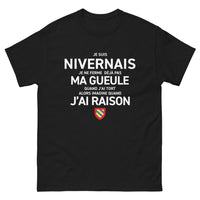 Thumbnail for T-shirt Nivernais noir - Je suis Nivernais, je ne ferme pas ma gueule